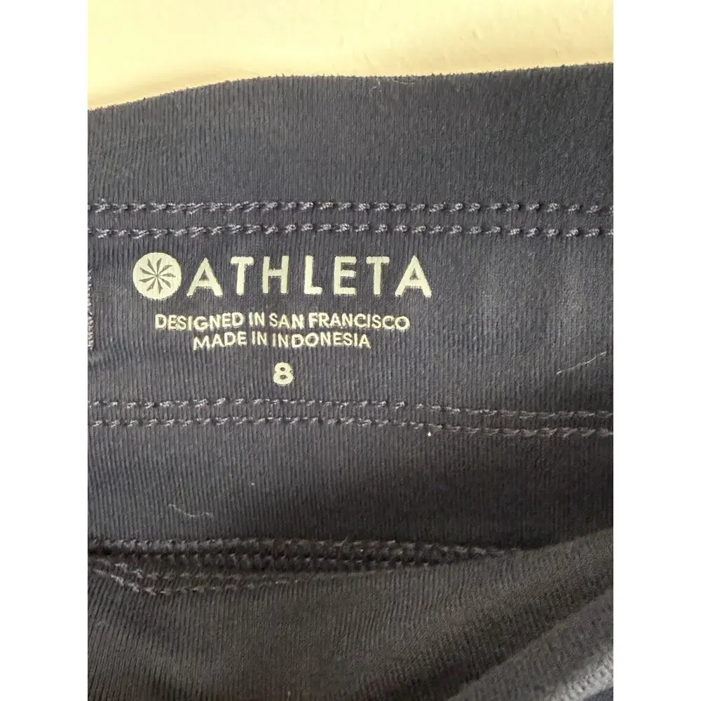Athleta Navy Blue Drawstring Jogger Leggings